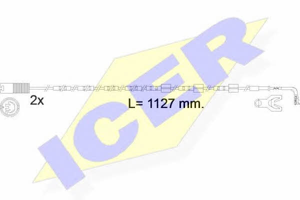 Icer 610605 E C Warning contact, brake pad wear 610605EC
