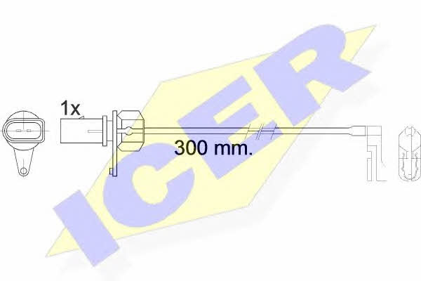 Icer 610459 C Warning contact, brake pad wear 610459C