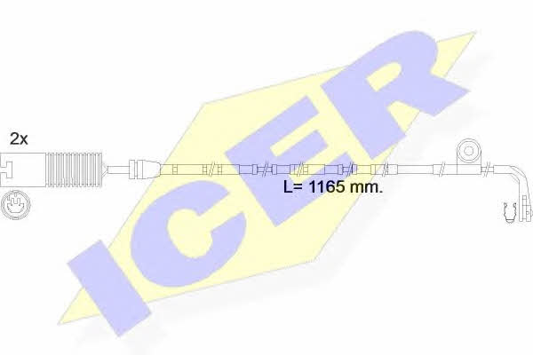 Icer 610604 E C Warning contact, brake pad wear 610604EC