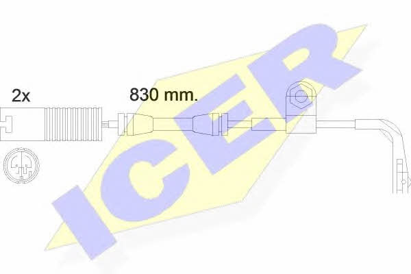 Icer 610458 E C Warning contact, brake pad wear 610458EC