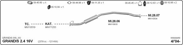 Imasaf 555000059 Exhaust system 555000059