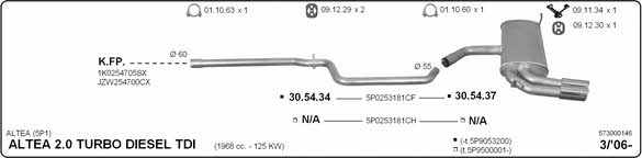 Imasaf 573000146 Exhaust system 573000146