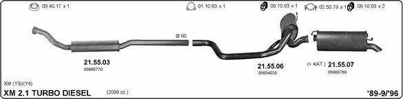 Imasaf 514000180 Exhaust system 514000180