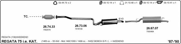Imasaf 524000213 Exhaust system 524000213