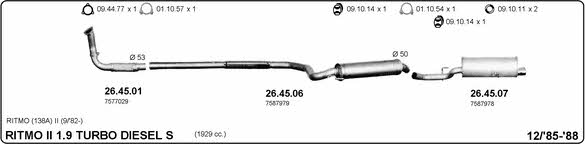 Imasaf 524000244 Exhaust system 524000244