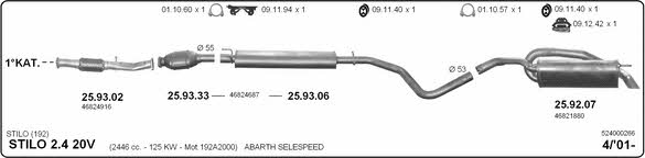 Imasaf 524000266 Exhaust system 524000266