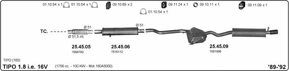 Imasaf 524000307 Exhaust system 524000307