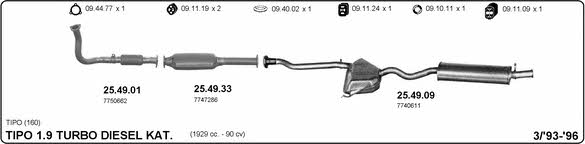 Imasaf 524000314 Exhaust system 524000314