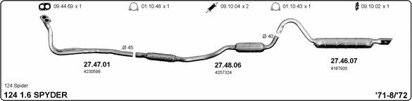 Imasaf 524000362 Exhaust system 524000362