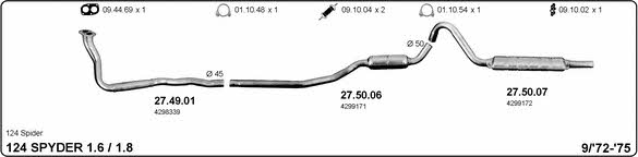 Imasaf 524000364 Exhaust system 524000364