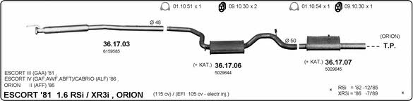Imasaf 525000039 Exhaust system 525000039