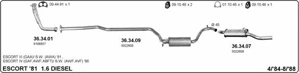 Imasaf 525000042 Exhaust system 525000042