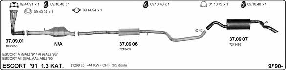 Imasaf 525000062 Exhaust system 525000062