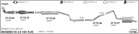 Imasaf 525000243 Exhaust system 525000243