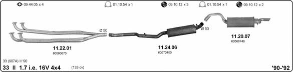 Imasaf 502000083 Exhaust system 502000083