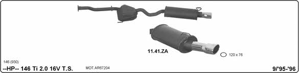 Imasaf 502000131 Sport Silencer Set 502000131