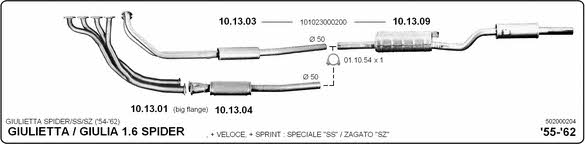 Imasaf 502000204 Exhaust system 502000204