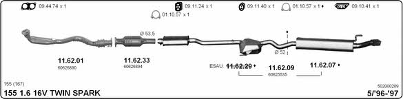 Imasaf 502000209 Exhaust system 502000209