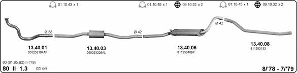 Imasaf 504000083 Exhaust system 504000083