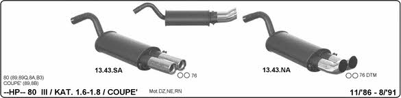 Imasaf 504000102 Sport Silencer Set 504000102