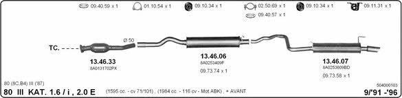 Imasaf 504000103 Exhaust system 504000103