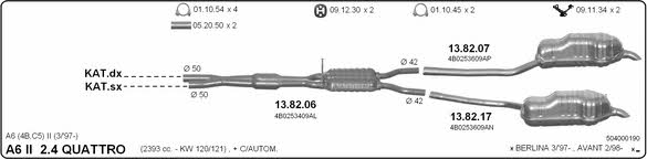 Imasaf 504000190 Exhaust system 504000190