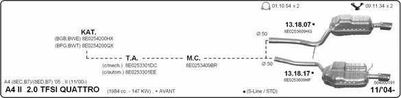 Imasaf 504000191 Exhaust system 504000191