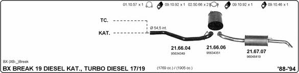 Imasaf 514000047 Exhaust system 514000047