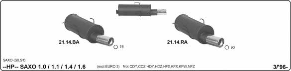 Imasaf 514000137 Sport Silencer Set 514000137