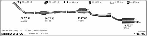 Imasaf 525000308 Exhaust system 525000308
