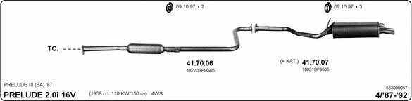 Imasaf 533000057 Exhaust system 533000057