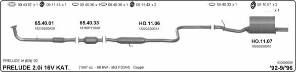 Imasaf 533000058 Exhaust system 533000058