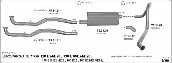  539000042 Exhaust system 539000042