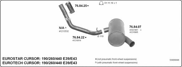 Imasaf 539000046 Exhaust system 539000046