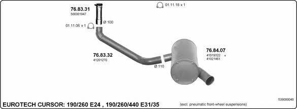 Imasaf 539000048 Exhaust system 539000048