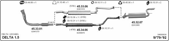 Imasaf 546000038 Exhaust system 546000038