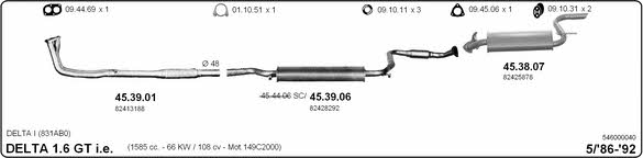 Imasaf 546000040 Exhaust system 546000040