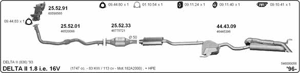  546000056 Exhaust system 546000056