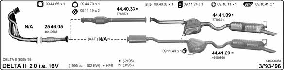 Imasaf 546000058 Exhaust system 546000058