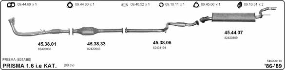 Imasaf 546000110 Exhaust system 546000110