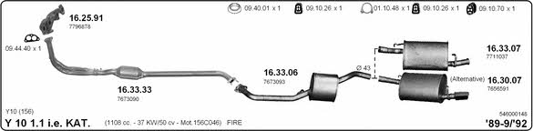 Imasaf 546000148 Exhaust system 546000148