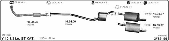 Imasaf 546000159 Exhaust system 546000159