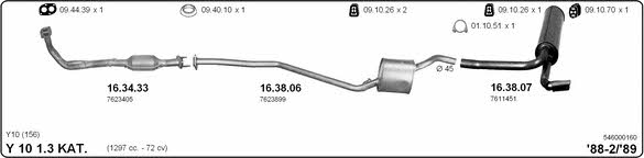 Imasaf 546000160 Exhaust system 546000160