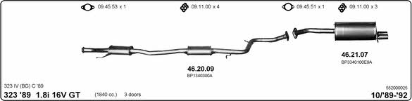 Imasaf 552000025 Exhaust system 552000025