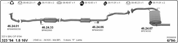 Imasaf 552000036 Exhaust system 552000036