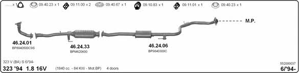 Imasaf 552000037 Exhaust system 552000037