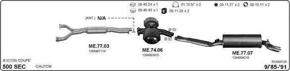 Imasaf 553000125 Exhaust system 553000125