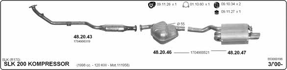 Imasaf 553000196 Exhaust system 553000196