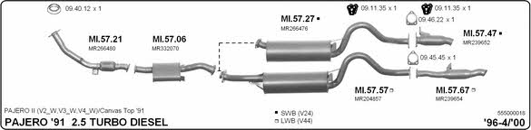 Imasaf 555000018 Exhaust system 555000018