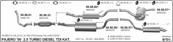 Imasaf 555000020 Exhaust system 555000020
